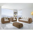 Handvävd polyrotting trädgårdsset - Charlie Viadurini