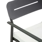 Trädgårdslounge av aluminium med olika ytbehandlingar - Souvenir Viadurini