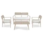 Trädgårdslounge tillverkad av aluminium med olika ytbehandlingar - Souvenir Viadurini