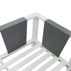 Trädgårdslounge av aluminium - Pastellfärger Viadurini