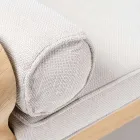 Trädgårdslounge i teak med dynor - Circe Viadurini