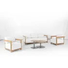 Vardagsrum i aluminium med träeffekt genom termisk överföring - Husbil Viadurini