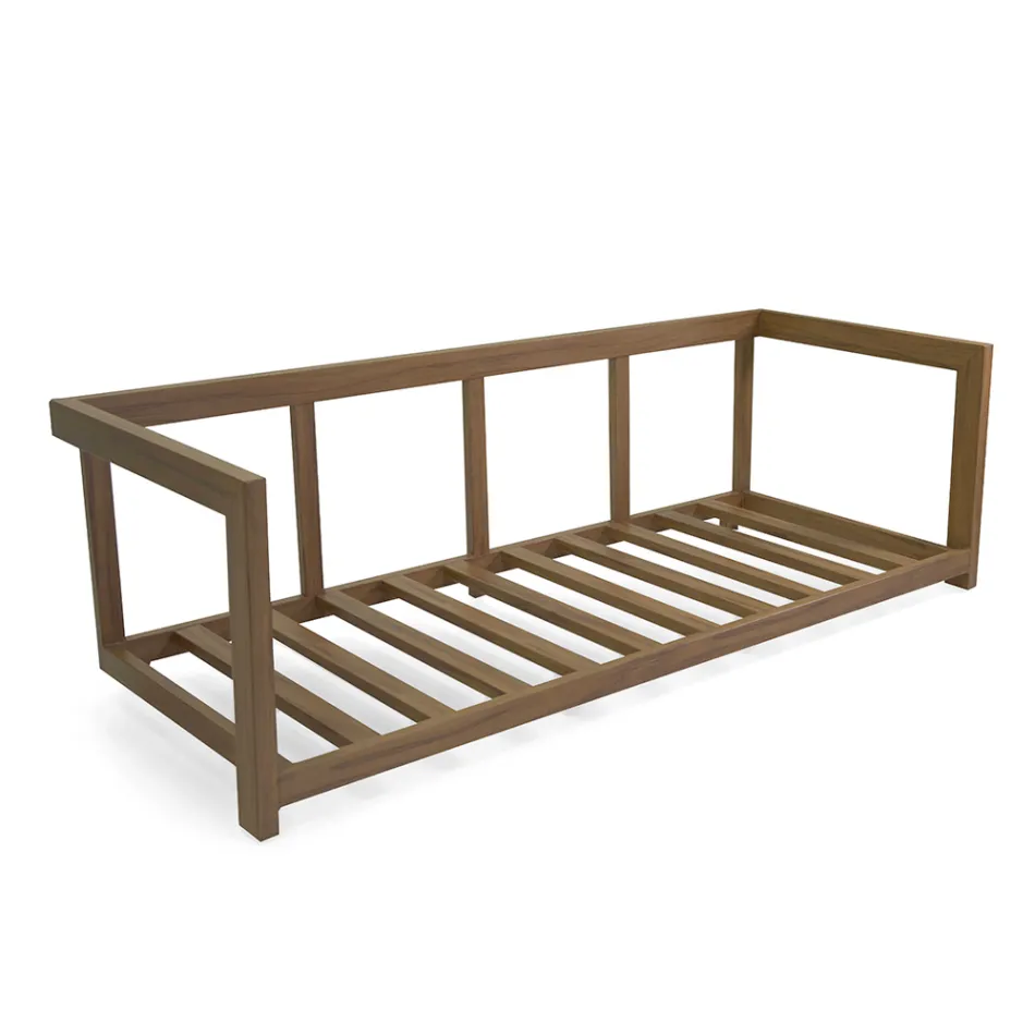 Vardagsrum i aluminium med träeffekt genom termisk överföring - Husbil Viadurini