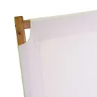 Vardagsrum i oljat akaciaträ naturfärg och tyg - Bottega Viadurini