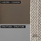 Trädgårdslounge med fåtöljer och metallsoffa Tillverkad i Italien - Prato Viadurini