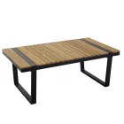 Vardagsrum i aluminium med detaljer i brasiliansk teak - Dagbok Viadurini