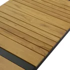 Vardagsrum i aluminium med detaljer i brasiliansk teak - Dagbok Viadurini