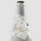 Vit eller svart droppbricka för linne med broderier och kristaller 2 delar - Salvino Viadurini