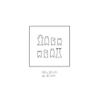 Schackbräde för schack och dam i akrylkristall Tillverkat i Italien - Smanto Viadurini