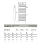 Klassisk design Hydraulisk handdukstork i stål Tillverkad i Italien - Rom Viadurini