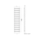 Handdukstork med blandat system i kolstål - Pralin Viadurini