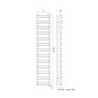 Elektrisk handdukstork med horisontella element tillverkad i Italien - Amaretti Viadurini