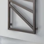 Elektrisk handdukstork med fyrkantiga element tillverkad i Italien - mandlar Viadurini