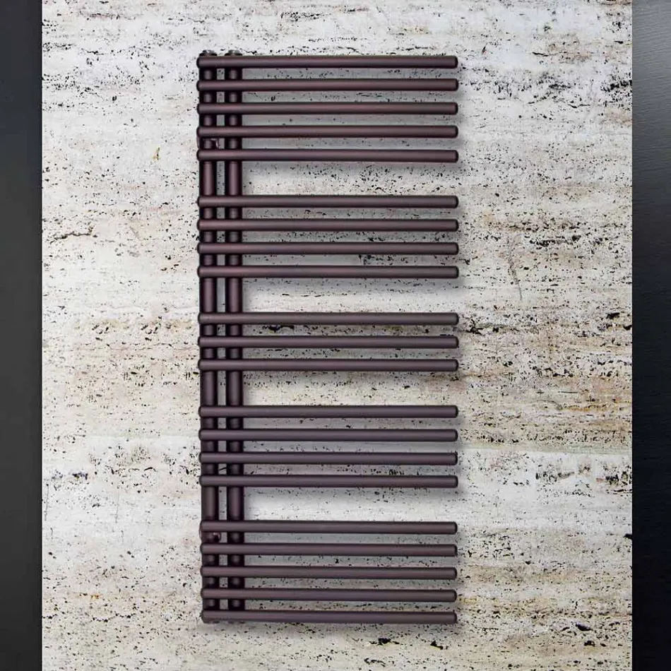 Elektrisk handdukstork i kolstål Tillverkad i Italien - surkörsbär Viadurini