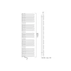 Elektrisk handdukstork i kolstål Tillverkad i Italien - surkörsbär Viadurini