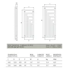 Elektrisk handdukstork i stål med modern design tillverkad i Italien - Potentia Viadurini