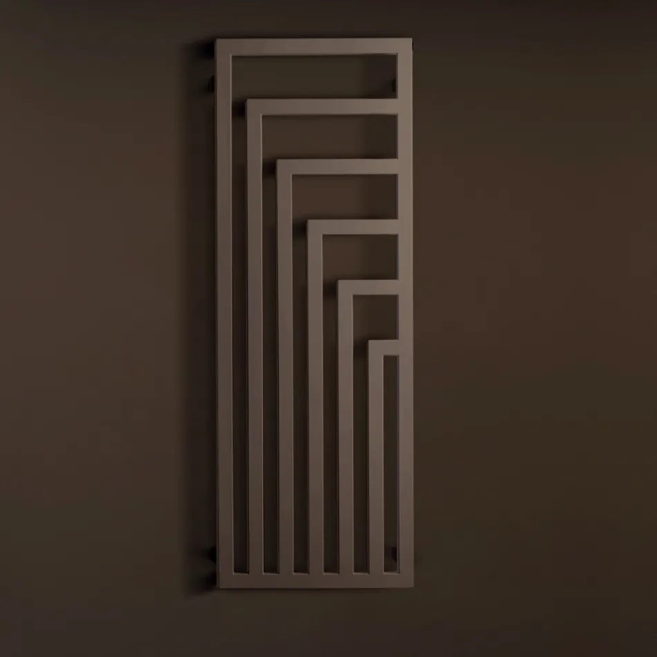 Elektrisk handdukstork i stål med modern design tillverkad i Italien - Potentia Viadurini