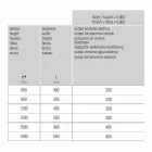 Elektrisk handduksvärmare för badrummet Vertikal design i stål 300 W - Italo Viadurini