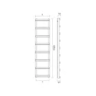 Hydraulisk handdukstork med vertikala samlare Made in Italy - Ginger Viadurini