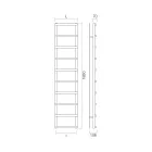 Hydraulisk handdukstork med cirkulära element Made in Italy - Strawberry Viadurini