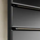 Hydraulisk handdukstork i svart kolstål tillverkad i Italien - Carezza Viadurini