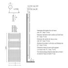 Hydraulisk handdukstork i kolstål ockra Tillverkad i Italien - Tepore Viadurini