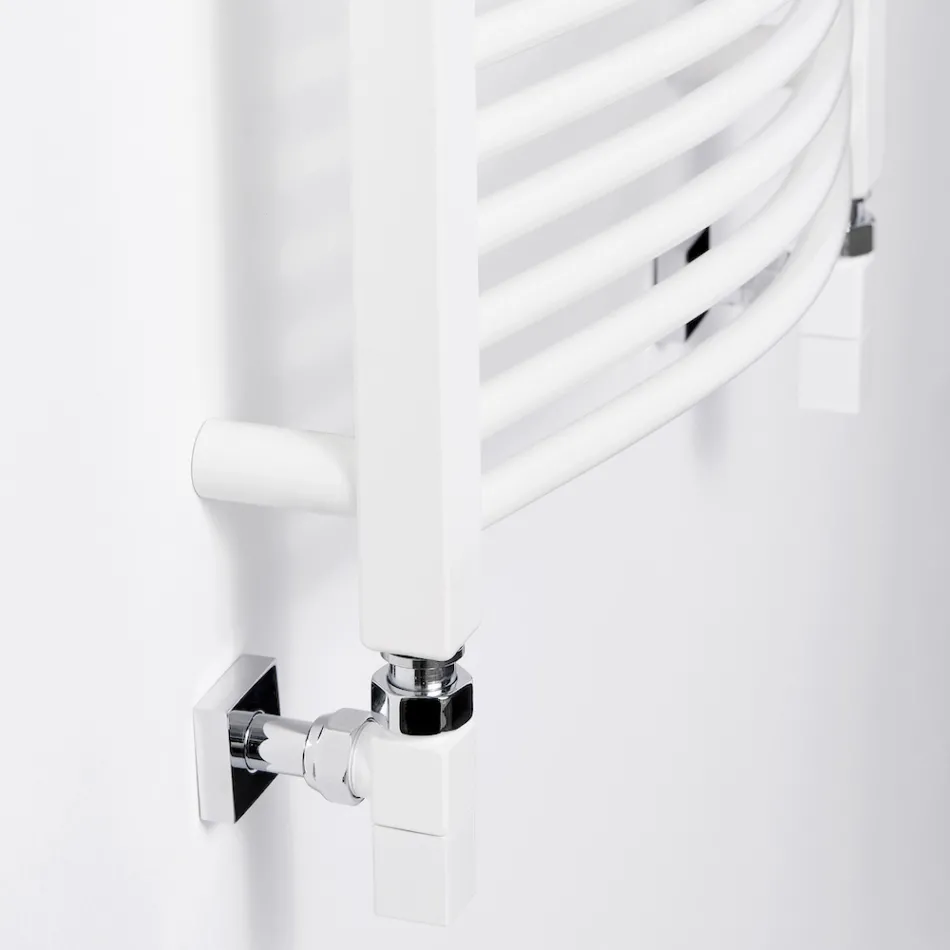 Hydraulisk handdukstork i stål i olika färger Tillverkad i Italien - Ibis Viadurini