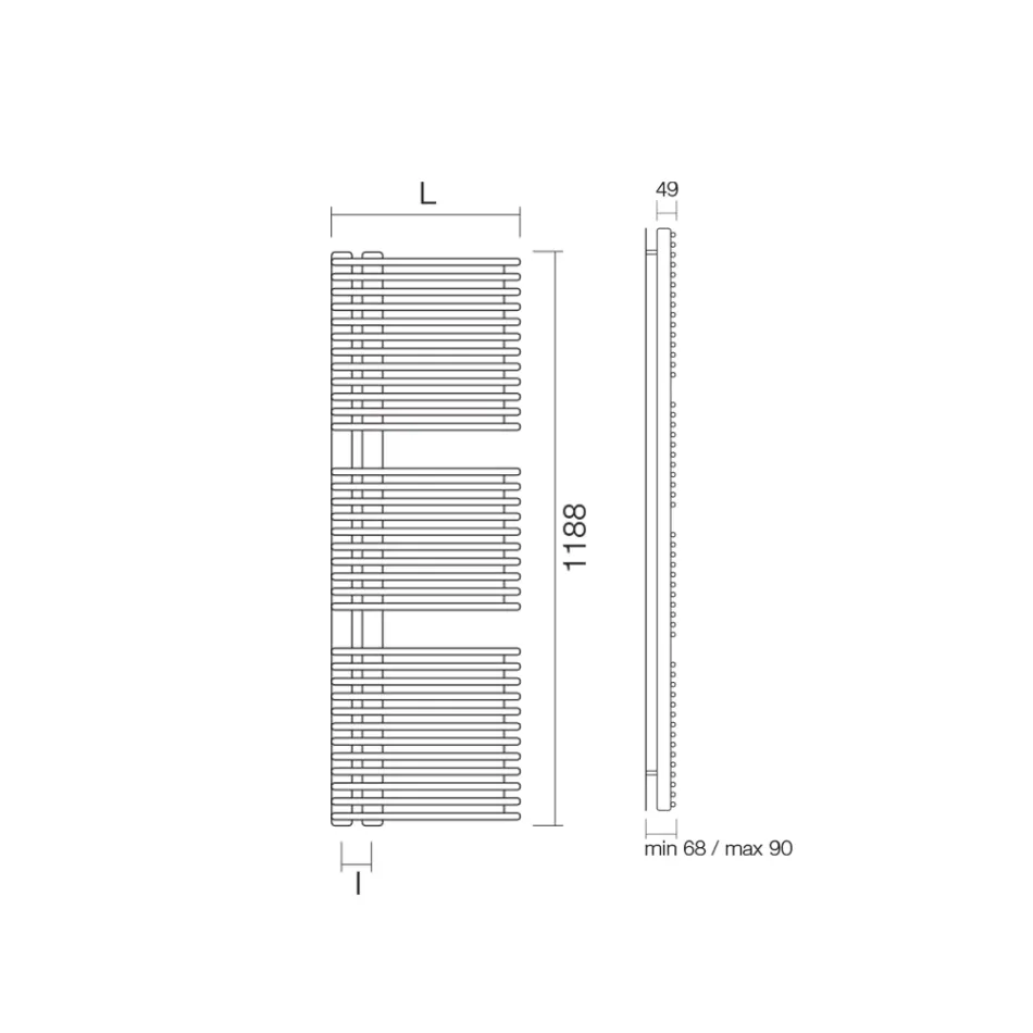 Handdukstork i kolstål med hydraulsystem - Jordnötter Viadurini