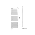 Handdukstork i kolstål med blandat system - jordnötter Viadurini