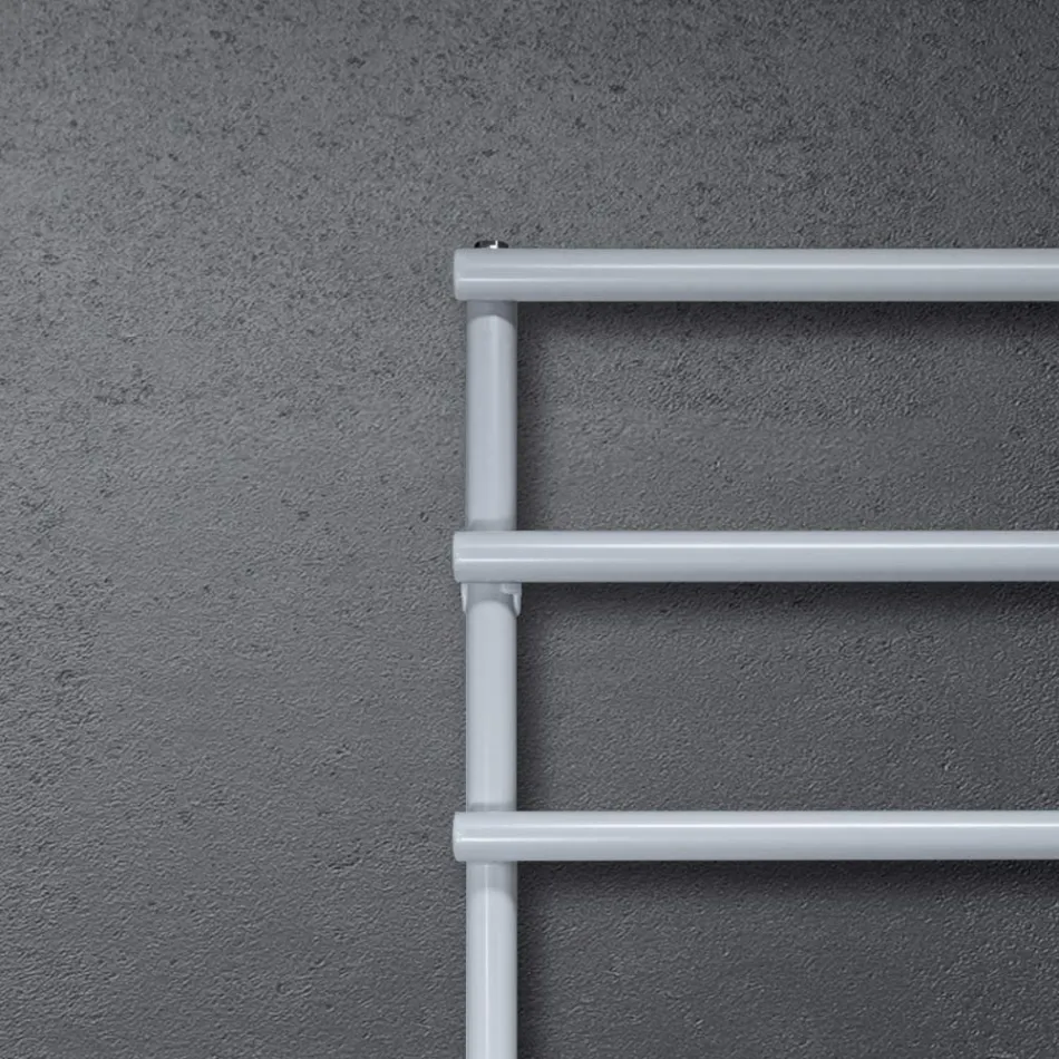 Blandad handdukstork med cirkulära element Made in Italy - Strawberry Viadurini