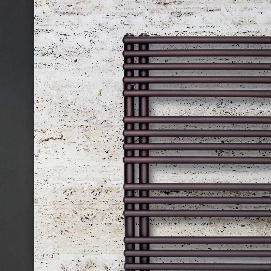 Blandad handdukstork i kolstål Tillverkad i Italien - Körsbär Viadurini