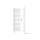 Blandad handdukstork i kolstål Tillverkad i Italien - Körsbär Viadurini