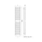 Blandad handdukstork tillverkad i kolstål - mjuk Viadurini