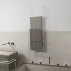 Genomskinlig Akrylkristall Badrumshanddukshållare Stege - Smart Viadurini