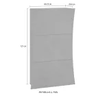 Skoskåp med 3 dörrar i välvt blank vitlackerat trä - Sabine Viadurini