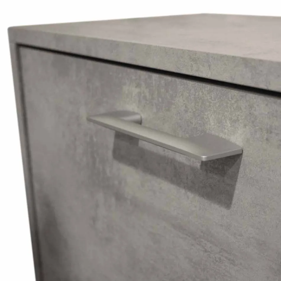 Sitover tvåradiga rampljuset i melamin Cleaf cement Senis Viadurini