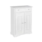 Skoskåp med 1 låda och 2 trädörrar Made in Italy - Lasa Viadurini