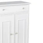 Skoskåp med 1 låda och 2 trädörrar Made in Italy - Lasa Viadurini