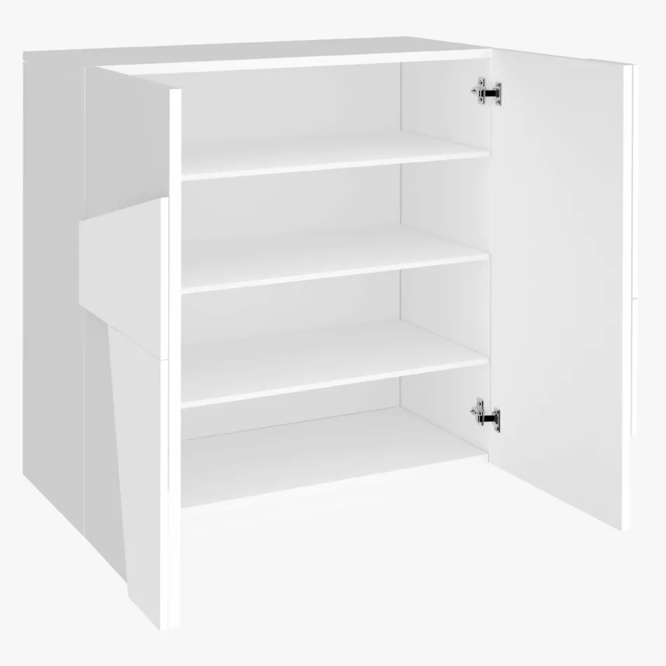 Skoskåp inomhus med 2 melamindörrar Tillverkat i Italien - Naditza Viadurini