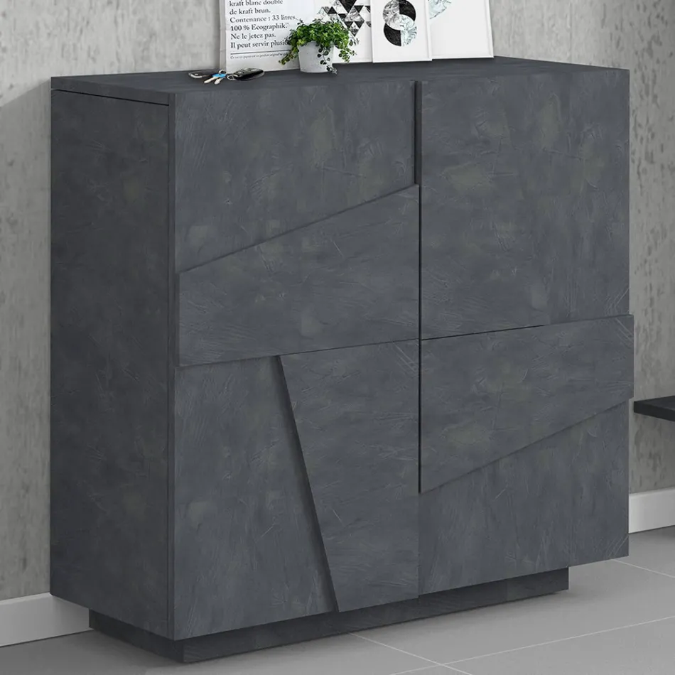 Skoskåp inomhus med 2 melamindörrar Tillverkat i Italien - Naditza Viadurini