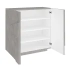 Skoskåp inomhus med 2 melamindörrar Tillverkat i Italien - Naditza Viadurini