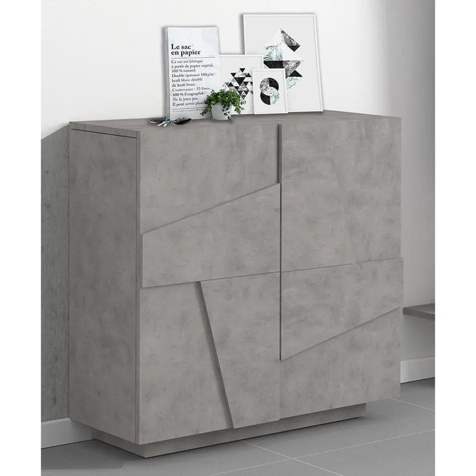 Skoskåp inomhus med 2 melamindörrar Tillverkat i Italien - Naditza Viadurini