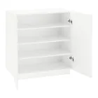 Skoskåp för vardagsrum med 2 dörrar i melamin Tillverkat i Italien - Popilio Viadurini