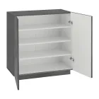 Skoskåp för vardagsrum med 2 dörrar i melamin Tillverkat i Italien - Popilio Viadurini