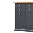 Skoställ i Toulipier fanerat trä Tillverkad i Italien - Visnus Viadurini