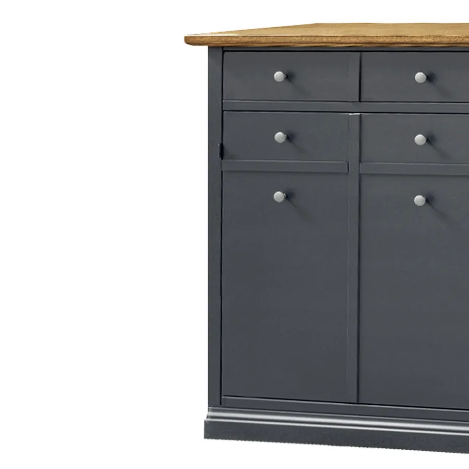 Skoställ i Toulipier fanerat trä Tillverkad i Italien - Visnus Viadurini