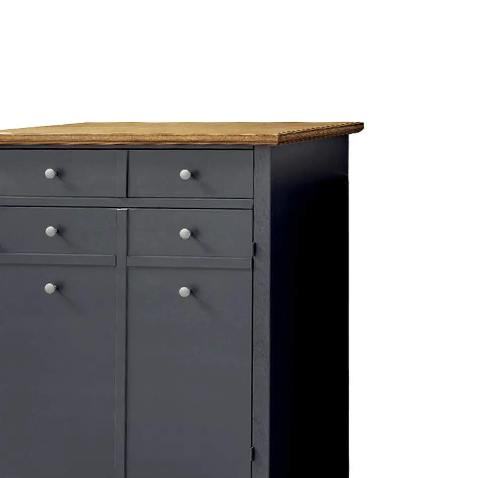 Skoställ i Toulipier fanerat trä Tillverkad i Italien - Visnus Viadurini