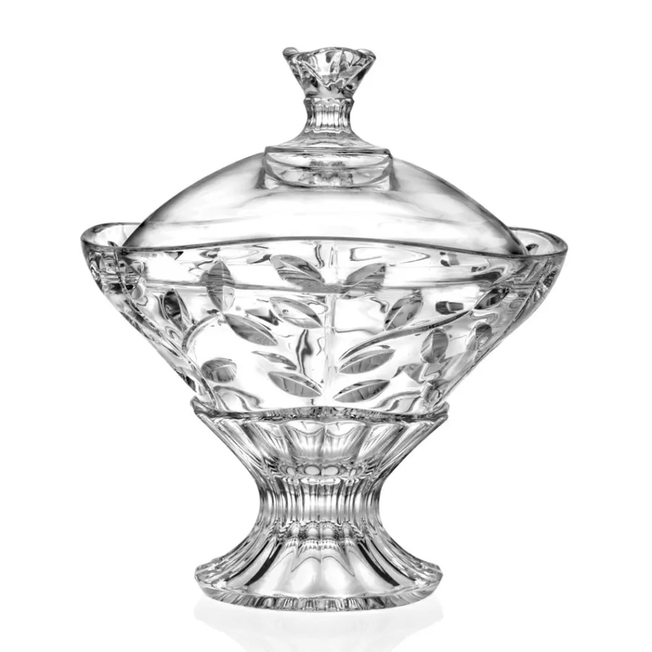 Candy Box och Ecological Crystal Centerpiece 2 delar - Magnolio Viadurini