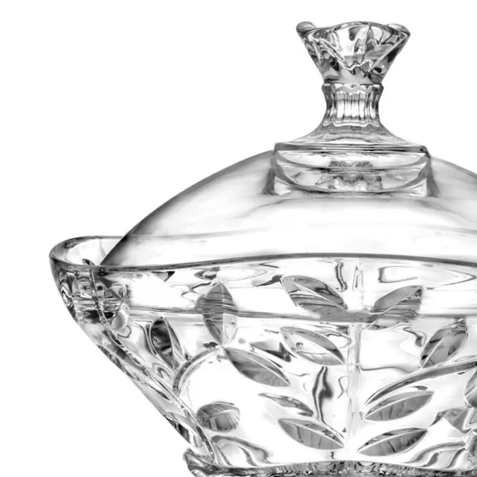 Candy Box och Ecological Crystal Centerpiece 2 delar - Magnolio Viadurini