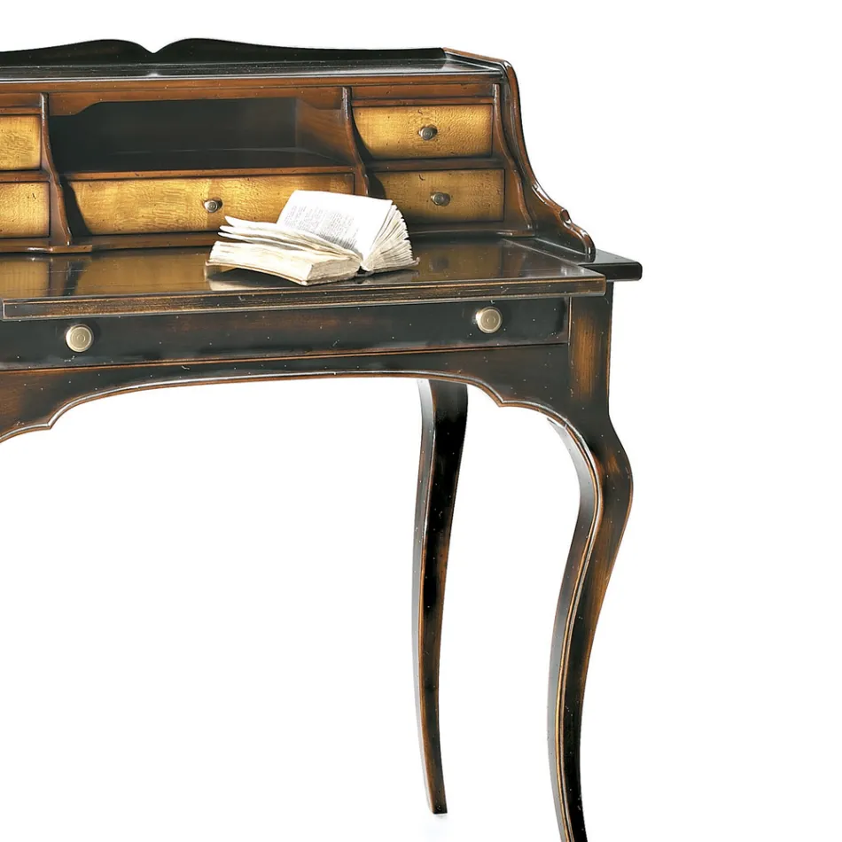 Skrivbord med 5 lådor och avtagbar skiva Tillverkat i Italien - Maia Viadurini